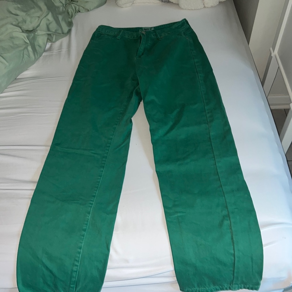 Princess Polly green jeans